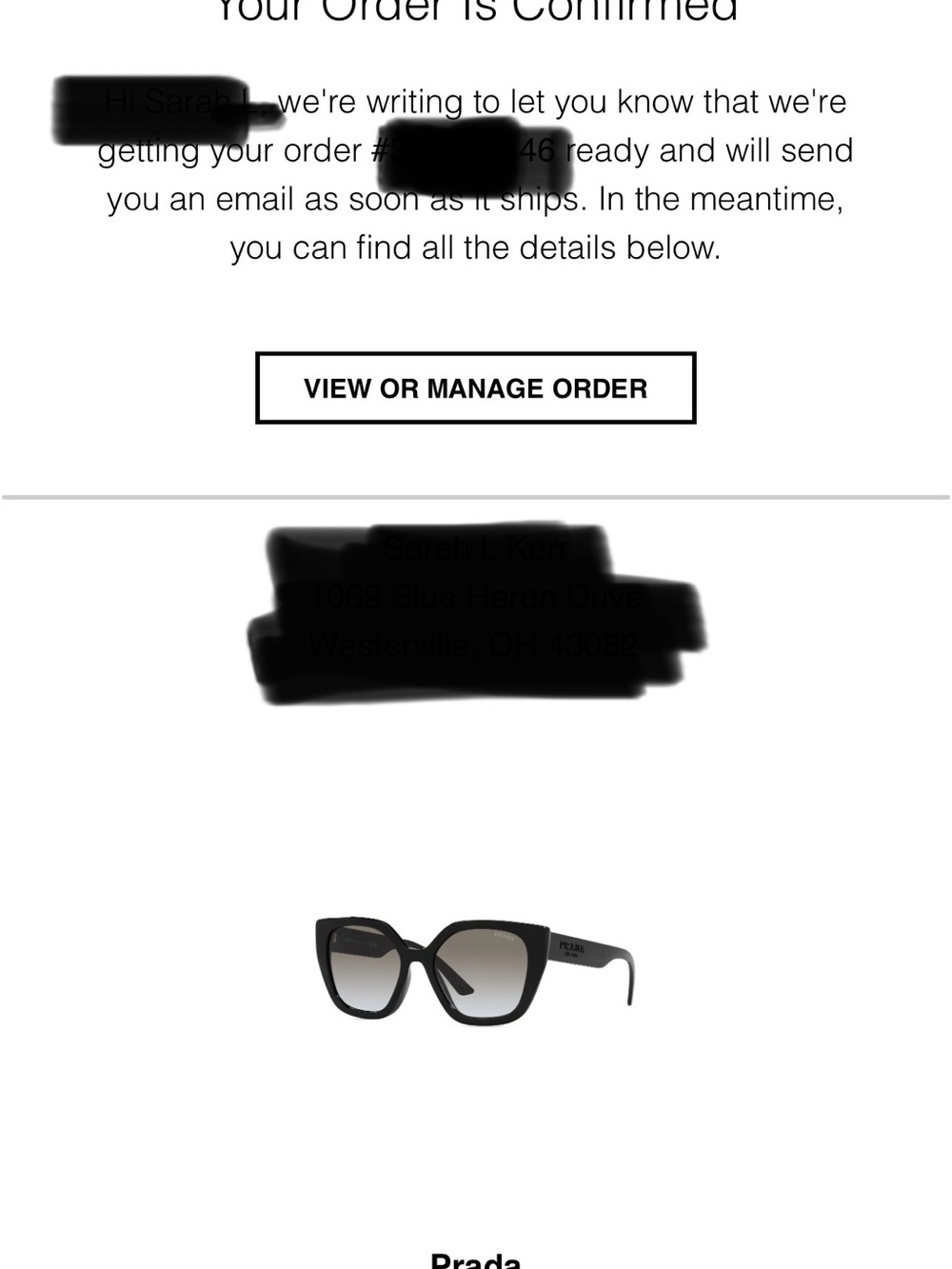 Prada Black Oversized Women's Sunglasses with Branded Case - Picture 9 of 9